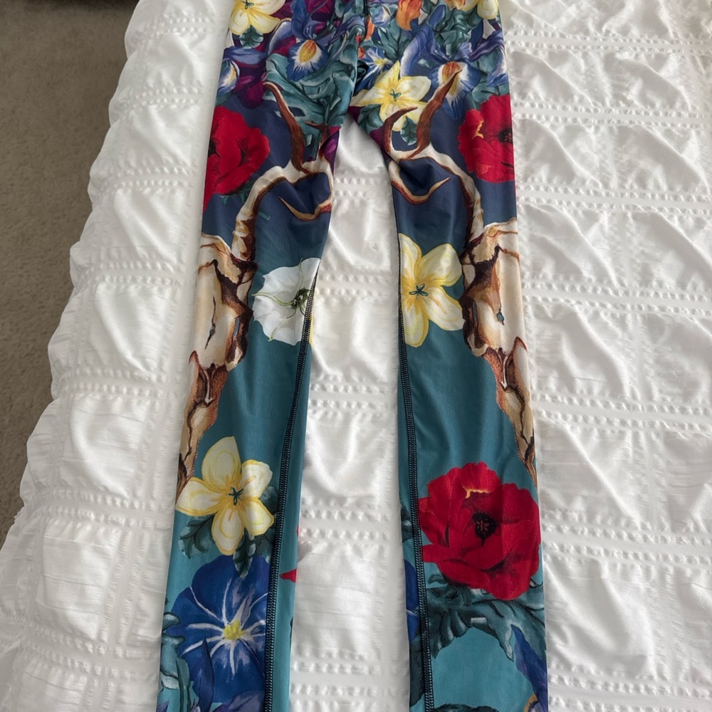 Vibrant Floral Yoga Leggings